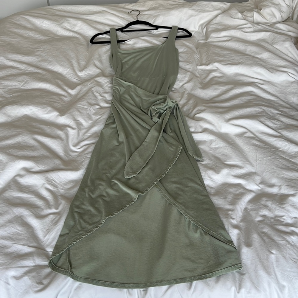 Aritzia sage wrap dress